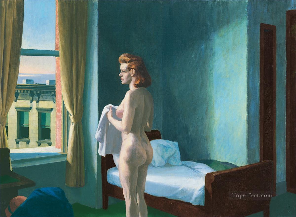 Morning in a City Edward Hopper Oil Paintings